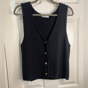 Abercrombie & Fitch Mara Button Up Sweater Vest